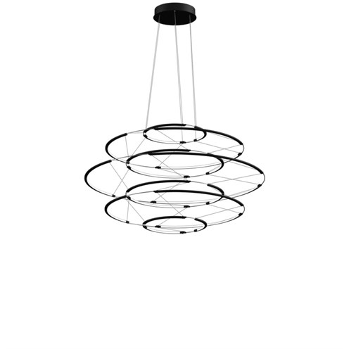 Nemo+DROP 7 LED 60W 5700lm 2700K CRI>90, hämardatav 1-10V, rippvalgusti, must